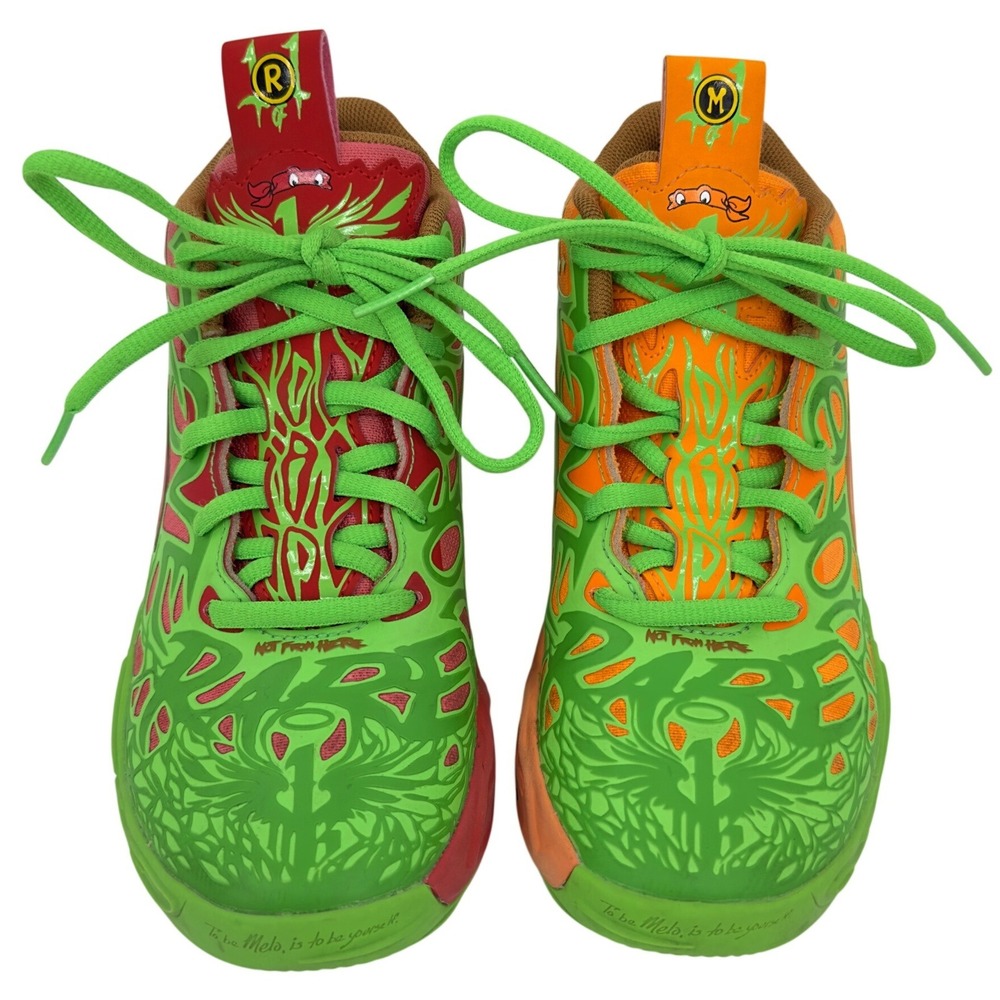 Puma Lamelo Ball MB 04 Teenage Mutant Ninja Turtles Leonardo Michelangelo Sz 1C